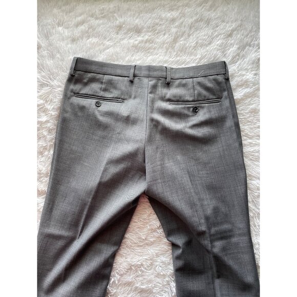 Express Men's Gray Wool Blend Vest & Pant Suit Set Size 32X32 - Picture 5 of 11